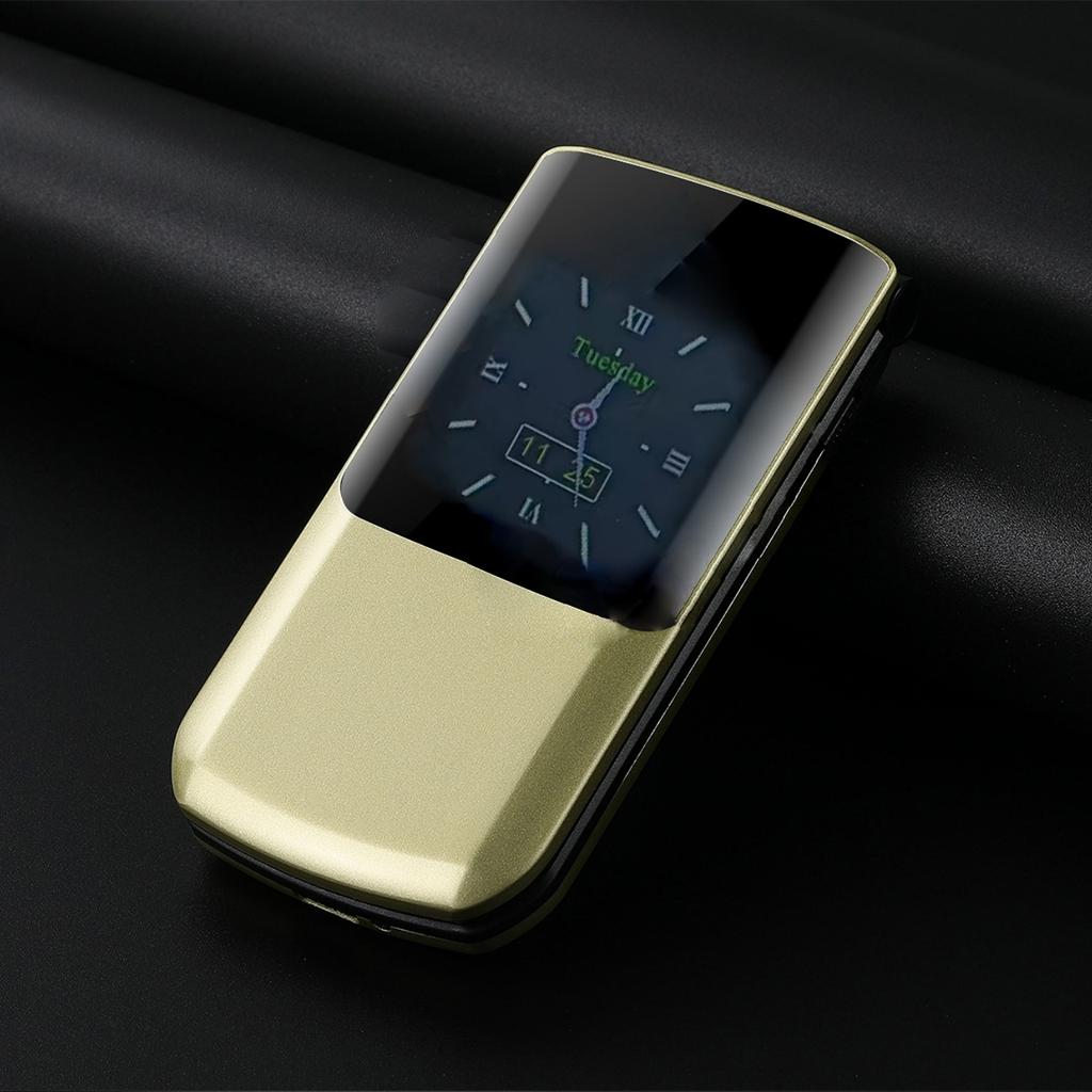 S7A 2G Flip CellPhone 2.4inch HD Dual Screen MTK GSM Dual SIM 8W Camera 1000mAh Mp3 Mp4 Type-C Mobile Phone