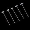 100 Diamante Crystal Pins For DIY Wedding Buttonholes Bouquet Florist Craft 6mm