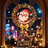 Christmas Glass Static Cling Window Door Sticker PVC Material Holiday Party Atmosphere Decoration Festive Art Design