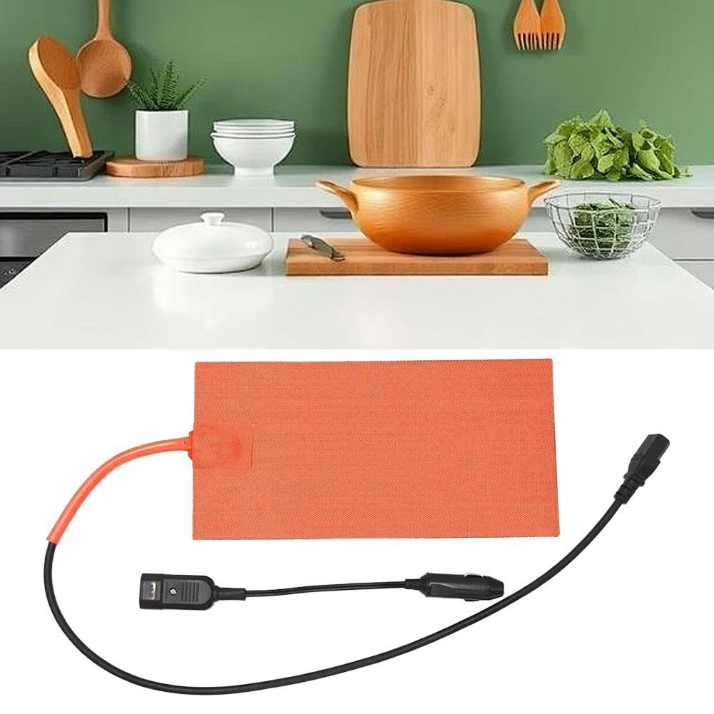 Food Delivery Heater 12V Heating Mat Food Delivery Efficient Heat Distribution Overheat Protection 12V Heating Mat For Hot Food