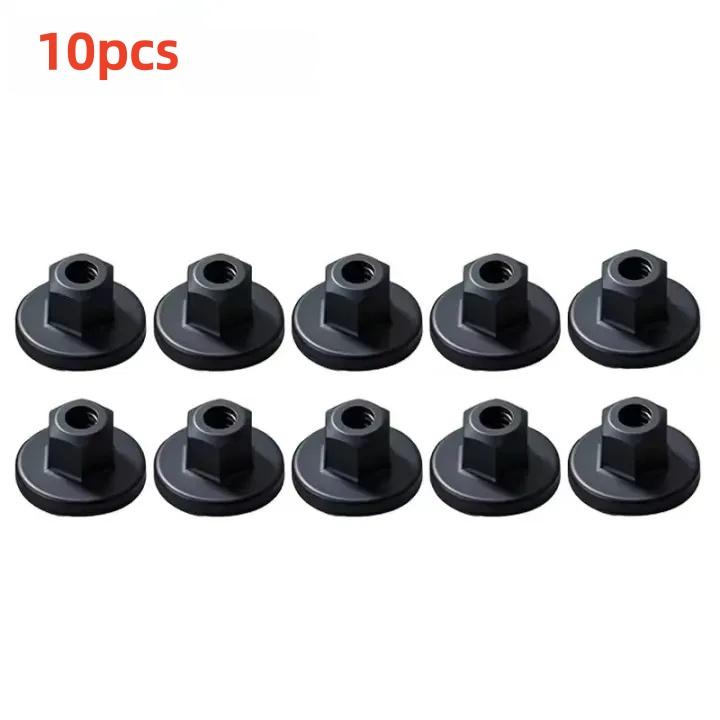 10/50pcs Car Chassis Plastic Screw Grommet Hex Head Self Tapping Nut Clips Underbody Shield Fastener Clip Auto Accessories
