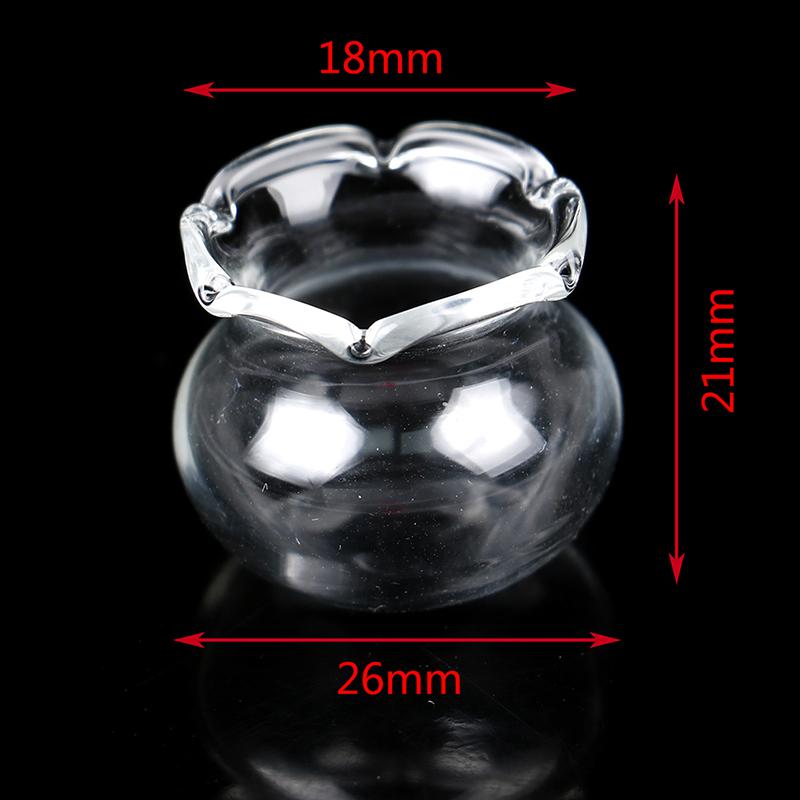 1:6 1:12 Puppenhaus Miniatur Fischglas Schale Simulation Aquarium Kleiner Goldfisch Puppenhaus Heimdeko Zubehör Spielzeug