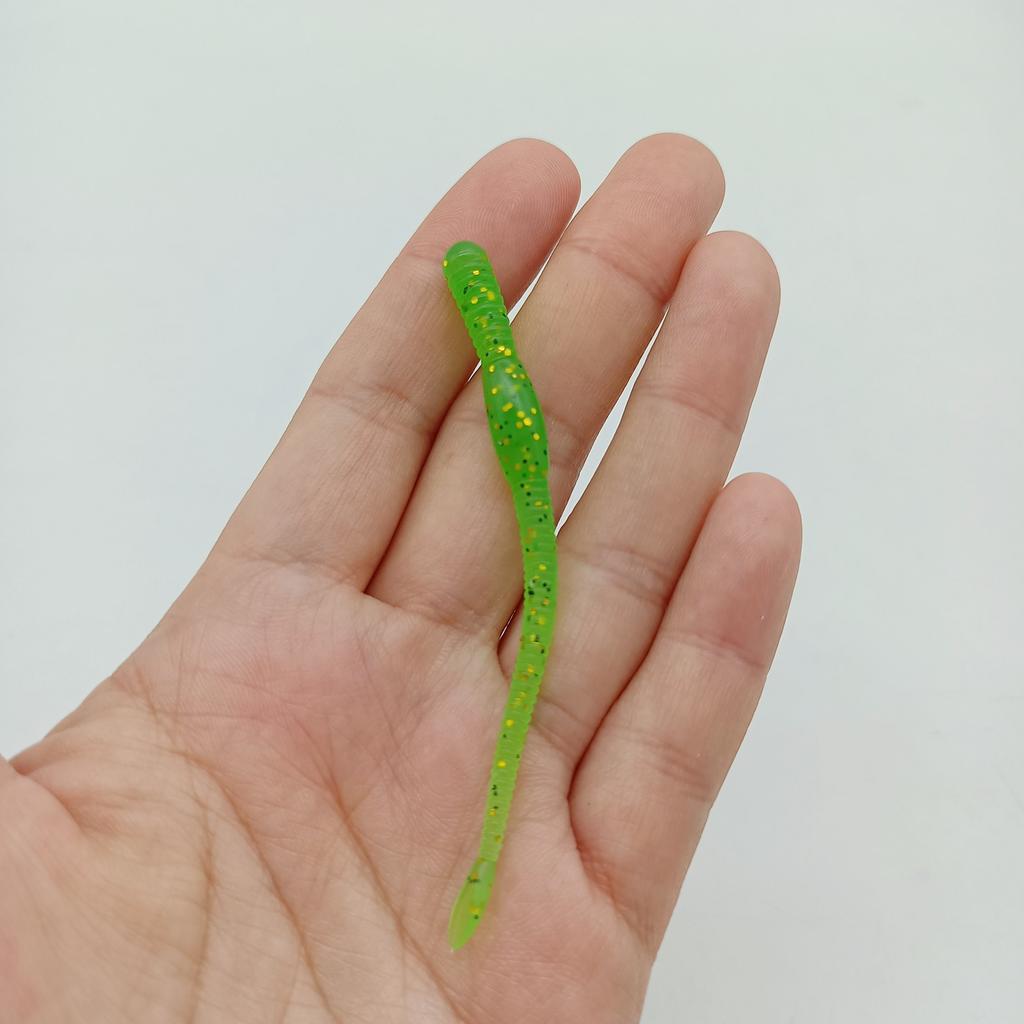 DUODUOYU 8PCS Simulation earthworm Fishing Lures 1.1g/70mm Noodle Worm PVC Artificial Lures Soft Bait Diving Fishing Tackle