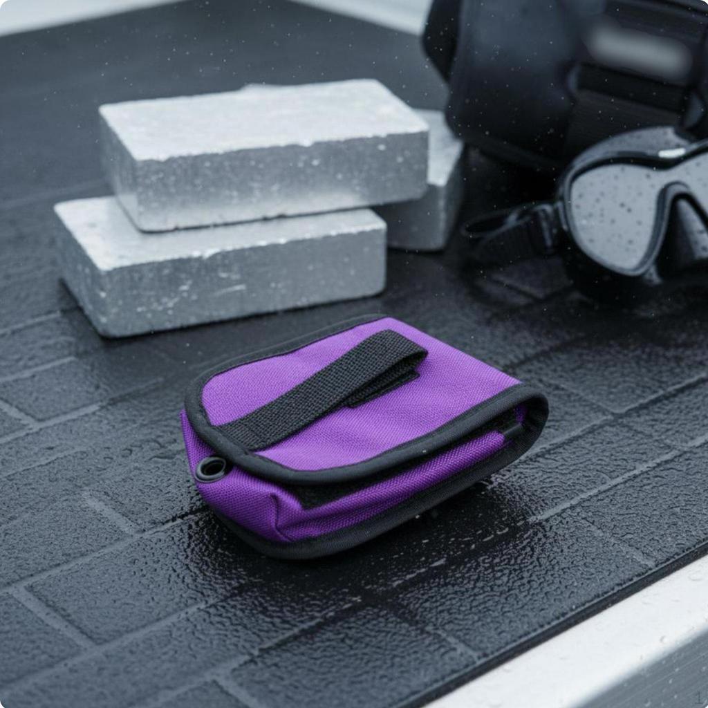 Quick Release Weight Bag Lightweight Scuba Pouch Heavy Duty Black