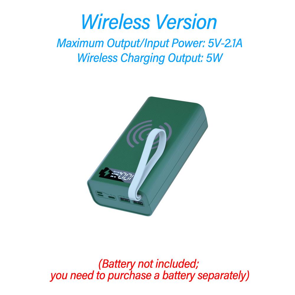 12 Cell 18650 Push Pull Detachable Solder-Free DIY Power Bank Kit Mobile Power Supply Battery Holder Housing Without Battery