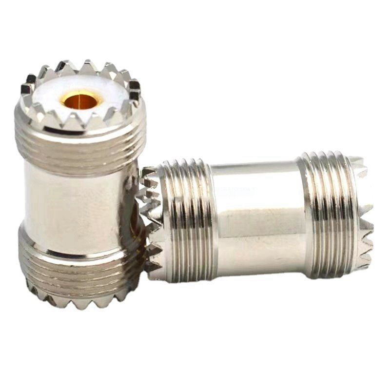 AEE4-4 Pcs UHF SO239 Female To UHF Female Straight Connector UHF Female Adapter For UHF PL259 Male