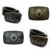 Antique Belt Buckle for Adult Fashion Engraved Casual Waist Belt Buckle Western-Style Cowboy Waistband Buckle Accessory