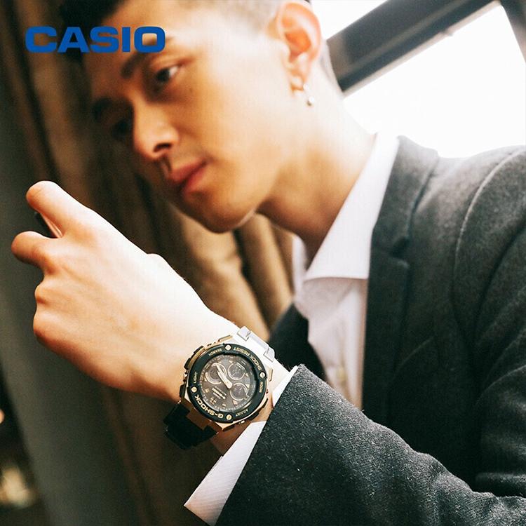 CASIO Men G-STEEL Series Black Watch GST-S300G-1A9 GST-S300G-1A9