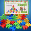 16pcs 3D Children Constructing Blocks Balance Villain Montessori Toys ideal for Early Learning Fine Motor Abilities Present