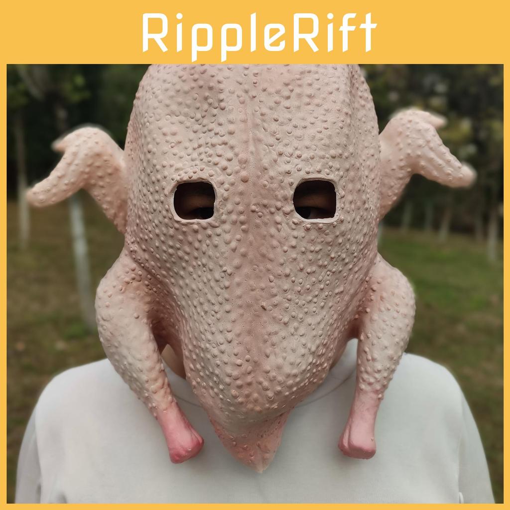 Funny Latex Chicken Mask For Halloween And Party Costumes With Fun