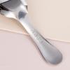 316 Stainless Steel Spoon Chinese Flat Bottom Spoon Short Handle Children's Spoon Eating Spoon Baby Supplementary Food Dessert Spoon