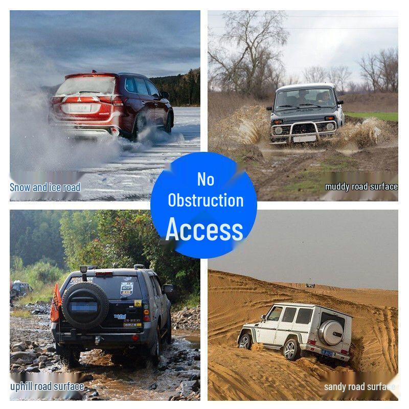 Universelle Schneeketten für Autoreifen - Rutschfest, Nicht beschädigend, Passend für Limousinen, Robuste Eisenkonstruktion