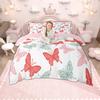 Homewish Cute Wildlife Duvet Cover Set For Kids Deer Highland Cow Bedding Butterfly Duck Koala Comforter Cover Set
