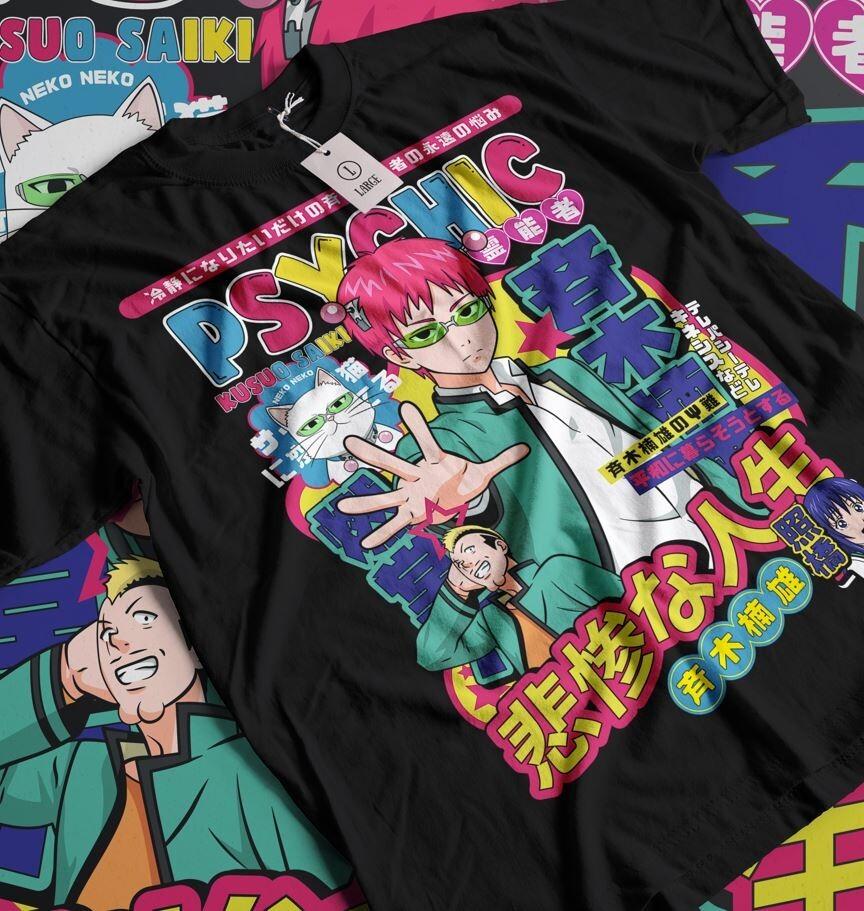 Kusuo Saiki Anime T-Shirt, Saiki K, Gift For Manga Fans, Japanese Tee