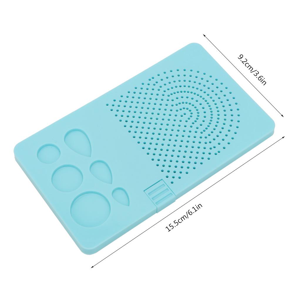 1 Set of Derivative Paper Winding Disc 20 Roots Needle Plate   Grid Tool(Blue)