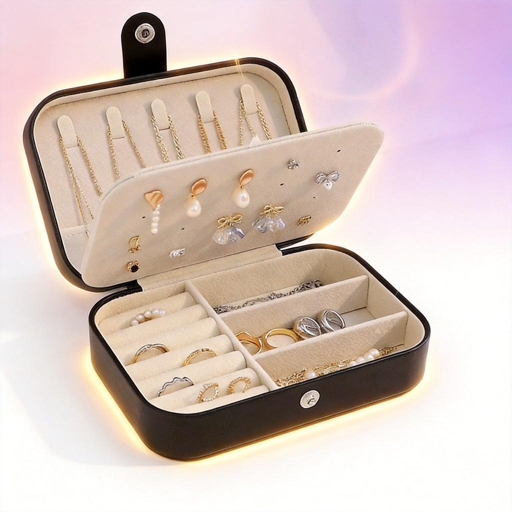 Jewelry Box Vintage Jewelry Storage Box With Multiple Compartments For Travel And Gift Use