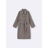 Gu By Uniqlo Cozy Melton Balmacaan Coat  Standard Length 108.0 115.0cm 