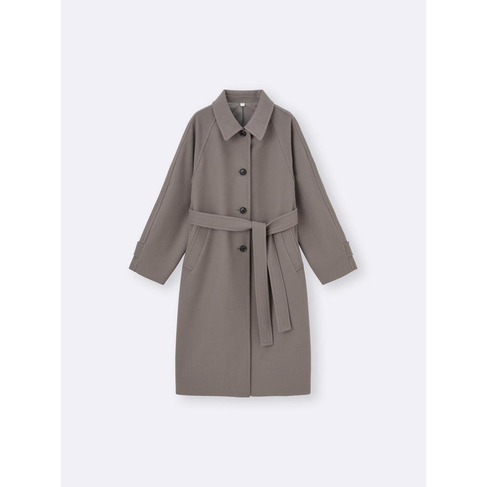 GU by Uniqlo Cozy Melton Balmacaan Coat  Standard Length 108.0 115.0cm 