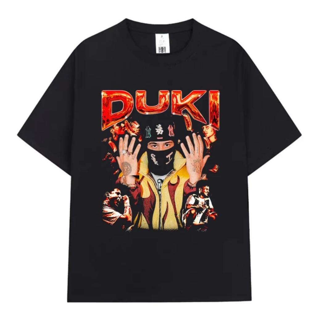 Rapper Duki ADA Tour Merch T-shirt Men's Women Clothing Cotton Cozy Oversized T-shirts Hip Hop Short Sleeve T Shirts Streetwear