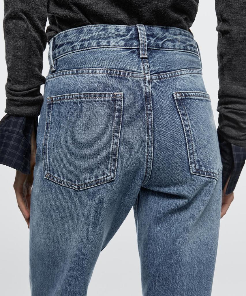 Masimodutti Mid-Waisted Straight Fit Jeans
