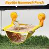 BNOSDM Bearded Dragon Windows Perch Reptile Hammock with Strong Suction Cups Soft Warm Lizards Bed Double Layered Cage Accessories for Chameleon,