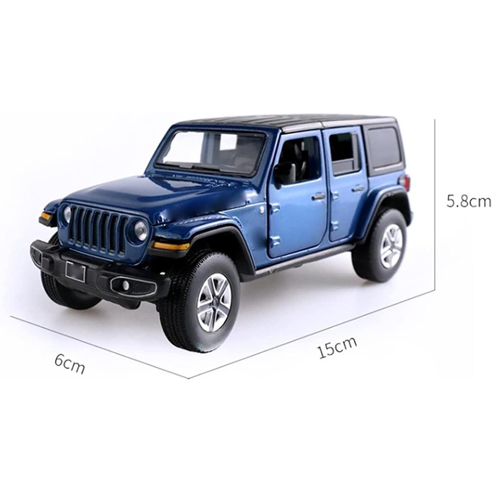 Model de mașină de jucărie la scară 1/32 pentru Jeeps Wrangler Rubicon, model de mașină din aliaj de jucărie de teren turnat sub presiune cu sunet și lumină