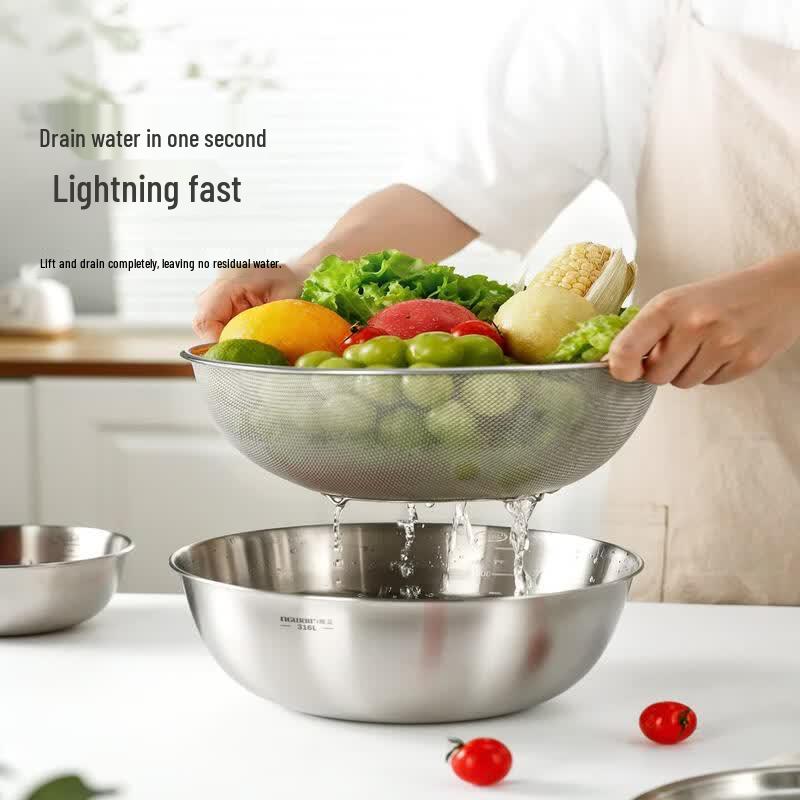 316L Stainless Steel Multi-Purpose Kitchen Bowl