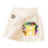 Kids Clothing Gift Child Cardigan Jacket Anime Cartoon A-Z Letter Windbreaker Hooded Girl Clothes Casual Thin Tops Coat