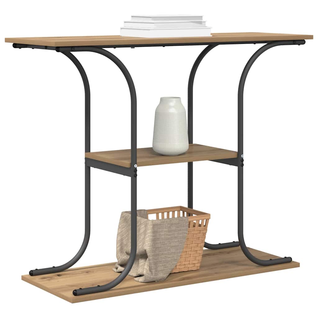 Artisan Oak Console Table 101 x 35 x 80.5 cm Engineered Wood
