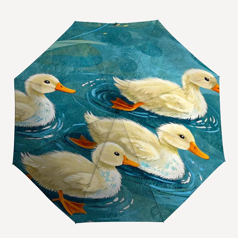 

1pc Ducklings Pond Umbrella That Opens Closes Automatically Perfect Gift with a Convenient Folding Mechanism 21