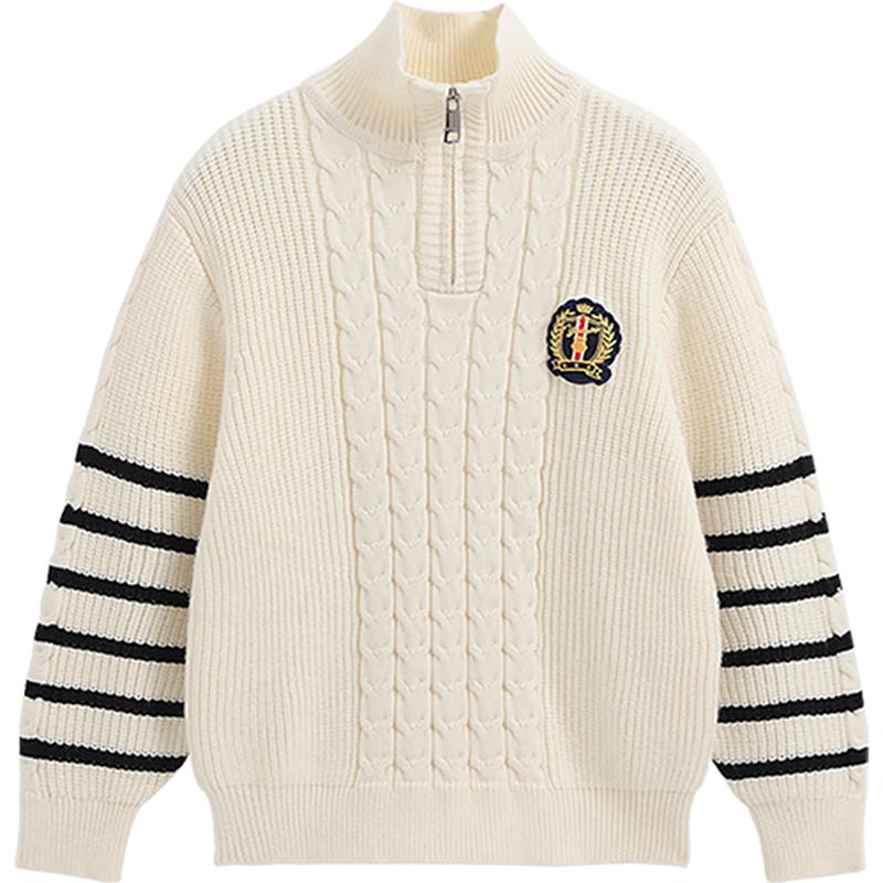 YEEHOO Boys Striped Knit Pullover Sweater 165