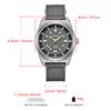 CADISEN TI-7 Autodyne Titanium Steel Automatic Mechanical Canvas Wristwatch Japan MIYOTA 8215 100M Waterproof Gift Man Watches