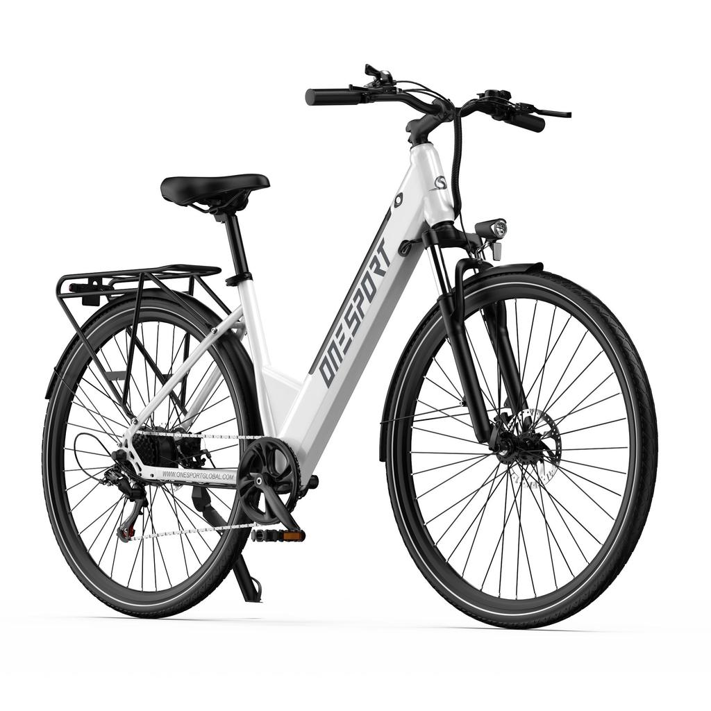 ONESPORT OT12 Multi Terrain Electric Bicycle 250W Motor 36V13Ah Battery E-Bike With TowSeat 27.5 Inch Road Tires Outdoor Adult Electric Bike