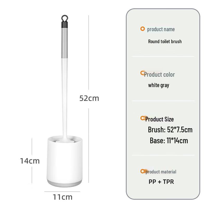 A1 Wall-Mounted Long-Handle Toilet Brush Standard