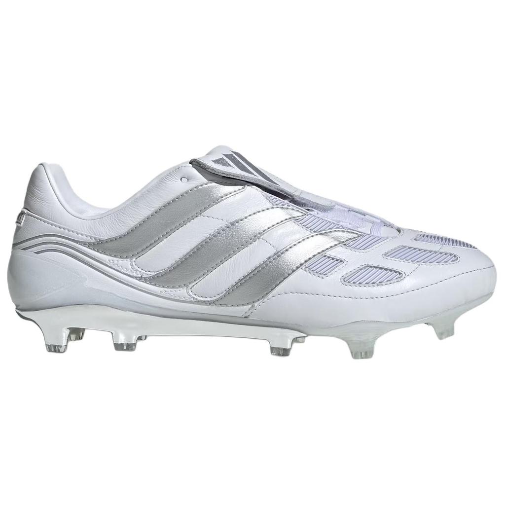 Adidas Predator Precision FG White Silver Metallic Unisex Sneakers Cloud-White Iron-Metallic JS0571