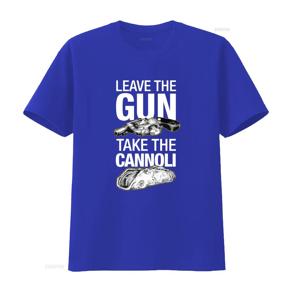 Retro Classic Movie Quote Leave The Gun Take Cannoli Print Cool Casual T Shirt Vintage Washed Stylish Fashion Streetwear Soft