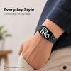 Three‑Beads Stainless‑Steel Replacement Watch Band Strap for Honor Band 11 / Band 11 Pro