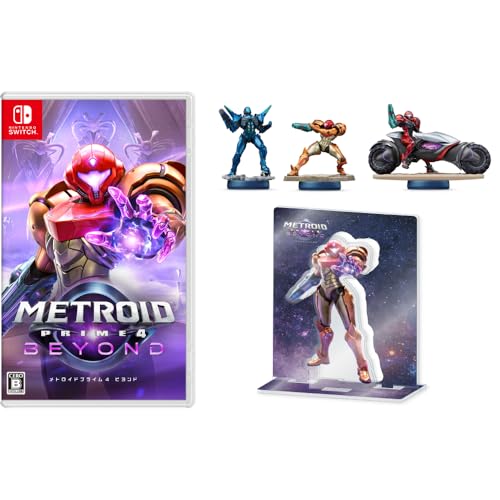 Metroid Prime 4 Beyond - Switch + amiibo Samus, Cyrax, Samus & Viola [Metroid Prime 4] (Metroid Series) & [Amazon.co.jp Exclusive] Bonus Acrylic Stand