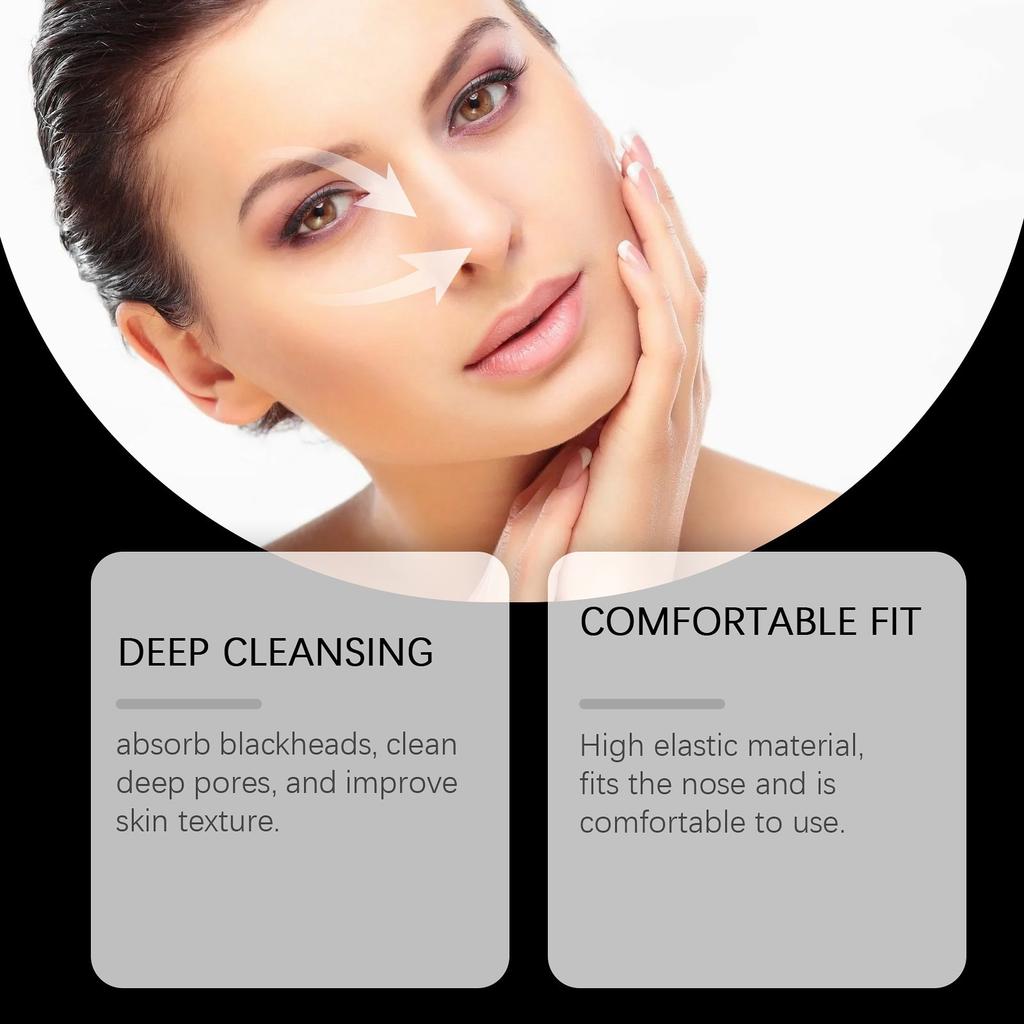 Blackhead Stripe Removal, Blackhead Patch Clean Pores Acne Blackhead Nose Strip, 24pcs/1box