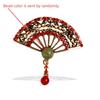 Oil Rhinestone Jewelry Accessories Women Brooch Chinese Style Collar Pin Enamel Fan Brooches