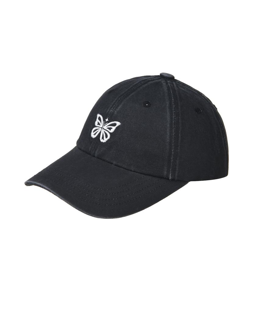 Nigaennikol Vintage Mini Butterfly Ball Cap_Black White