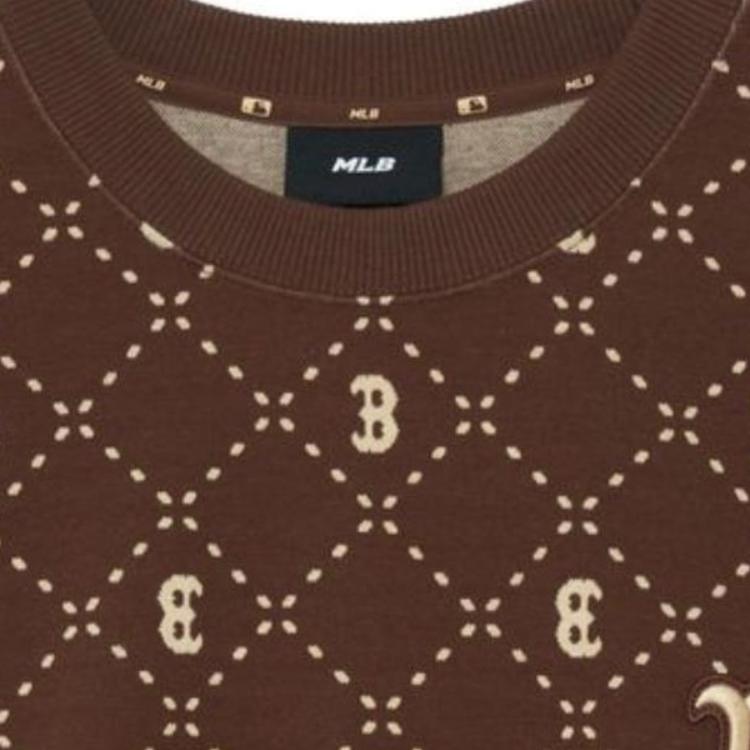 New MLB Sweatshirts Unisex Dark Brown 3AMTM0134-43BRD