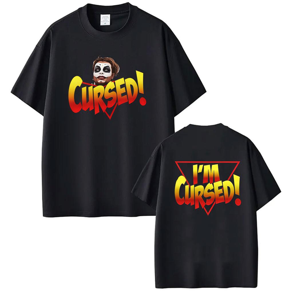 Danhausen Cursed Wrestling 2026 Graphic T Shirts Mens Women Vintage Harajuku Oversized Tshirts 100 Cotton Tshirt Streetwear