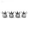 10pcs Multi Colors Crown Shape Car Tire Valve Caps Motorcycle Bicycle Tyre Air Dust Covers Universal Wheel Cap.