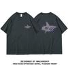 Women's Summer Shark Print Loose Fit Pure Cotton Half Sleeve T-shirt