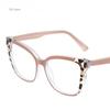 Anti-Blue-Ray TR90 Comfortable Cat Eye Eyeglasses Frames Female Fashion Personality Spectacles for Ladies Optical Grade Frames