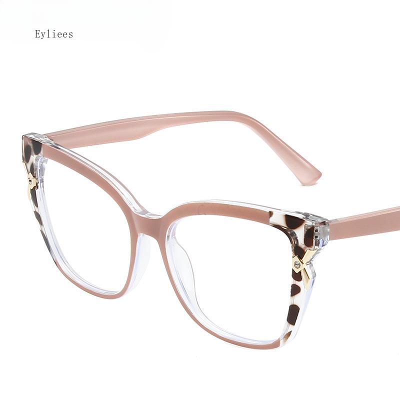 Anti-Blue-Ray TR90 Comfortable Cat Eye Eyeglasses Frames Female Fashion Personality Spectacles for Ladies Optical Grade Frames