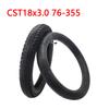 CST18*3.0 Outer Tyre Inner Tube 18x3.0 Off-road Tire 76-355 Tube for 18 Inch Electric Vehicle Electric Tricycle Wheel