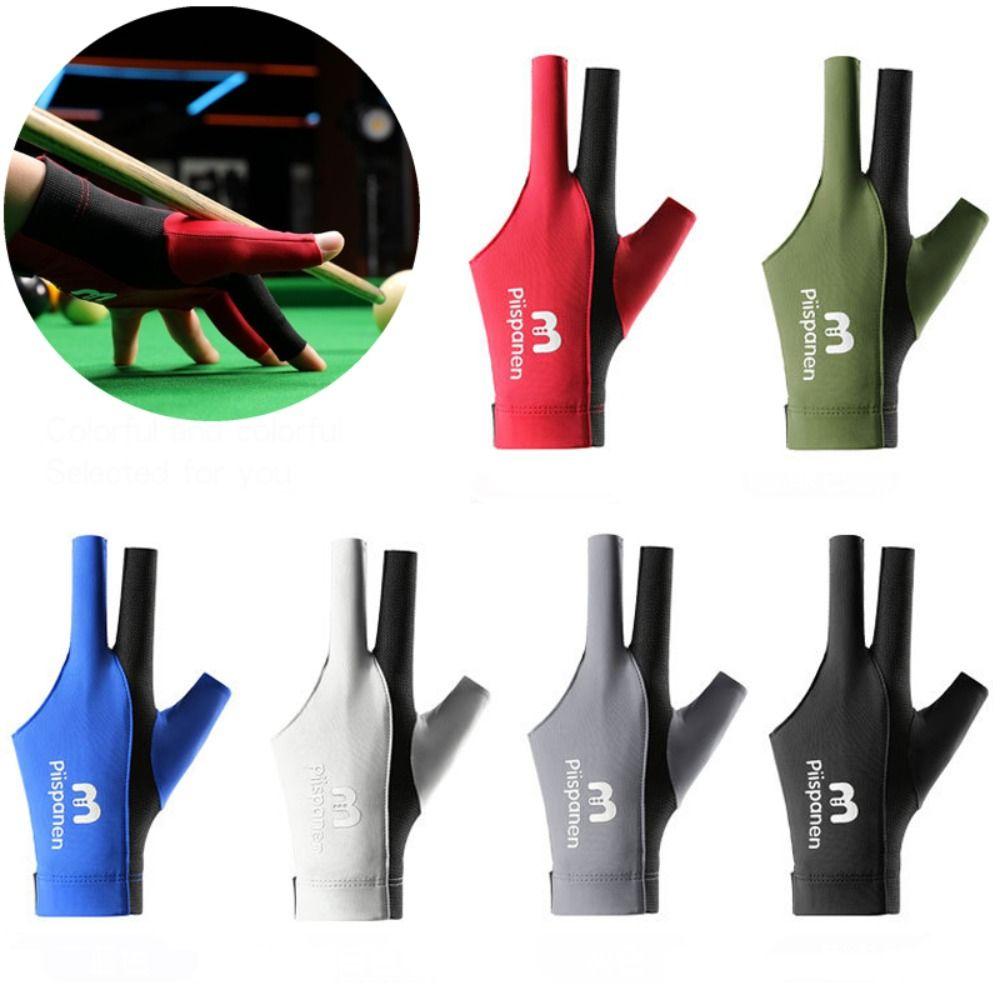1Pcs Three Fingers Billiard Glove Anti-slip Training Glove New Snooker Glove  Fitness Accessories