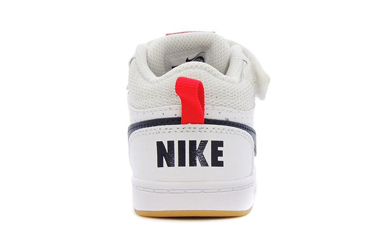 Nike Court Borough Mid 2 Low Top Toddler Shoes White Black Infant And Toddler 870027-107